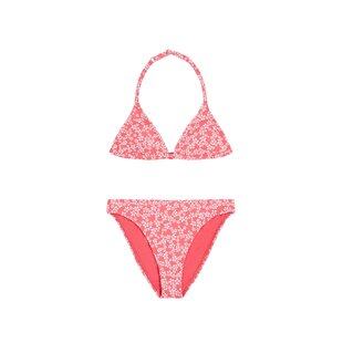 O'Neill Girls Triangle Bikini Set Pink Floral