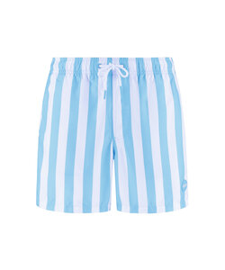Shiwi Heren Zwemshort Broad Stripe Lichtblauw/Wit