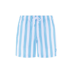 Shiwi Men's Swim Short Broad Stripe Light Blue/White