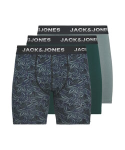 Jack & Jones Men's Boxer Briefs Long Pipe JACMAXWELL Boxer Briefs 3-Pack Floral