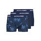 Jack & Jones Jack & Jones Heren Boxershorts Trunks JACANTHONY Print 3-Pack Blauw