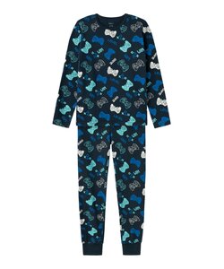 Name It Children's Pyjamas Boys Long Blue Gamer