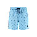 Shiwi Shiwi Heren Zwemshort MIKE 7" Koraalprint Lichtblauw