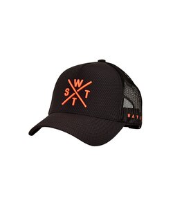 WATTS Unisex Cap TRIBE Logo Solid Carbon Dark Gray/Neon Orange