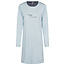 By Louise By Louise Ladies Nightshirt Long Sleeve Cotton Solid Light Blue