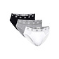 CR7 CR7 Men's Briefs 3-Pack Plain Black/White/Gray