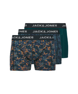 Jack & Jones Men's Boxer Shorts Trunks JACMAXWELL 3-Pack Dark Blue/Orange