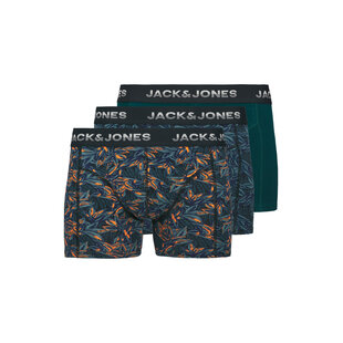 Jack & Jones Men's Boxer Shorts Trunks JACMAXWELL 3-Pack Dark Blue/Orange