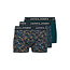Jack & Jones Jack & Jones Heren Boxershorts Trunks JACMAXWELL 3-Pack Donkerblauw/Oranje