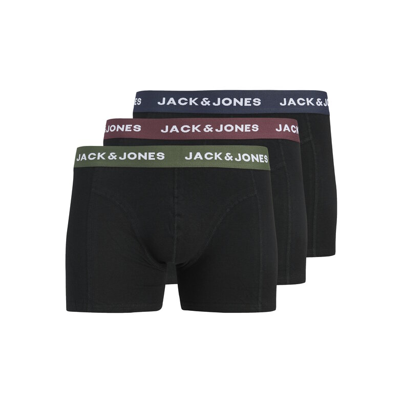 Jack & Jones Jack & Jones Heren Boxershorts Trunks JACGEORGE 3-Pack Zwart