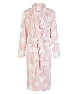 By Louise Dames Badjas Fleece Roze Hartjes