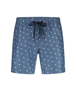 Ten Cate Heren Zwemshorts Print Blauw