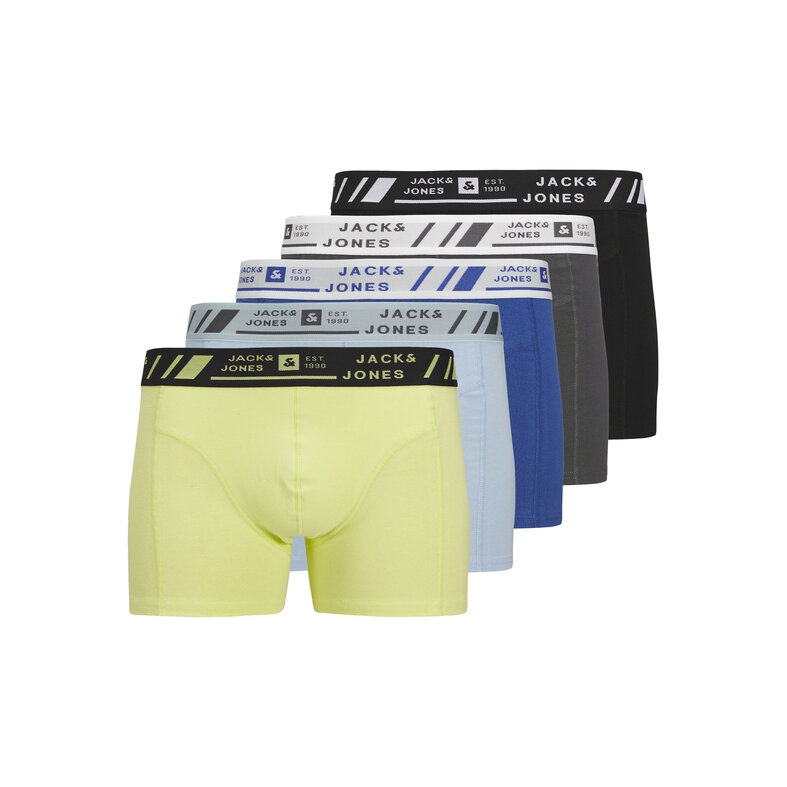 Jack & Jones Jack & Jones Heren Boxershorts Trunks JACANGUS 5-Pack Multicolor
