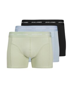 Jack & Jones Men's Boxer Shorts Trunks JACTOM Bamboo 3-Pack Black/Light Blue/Light Green