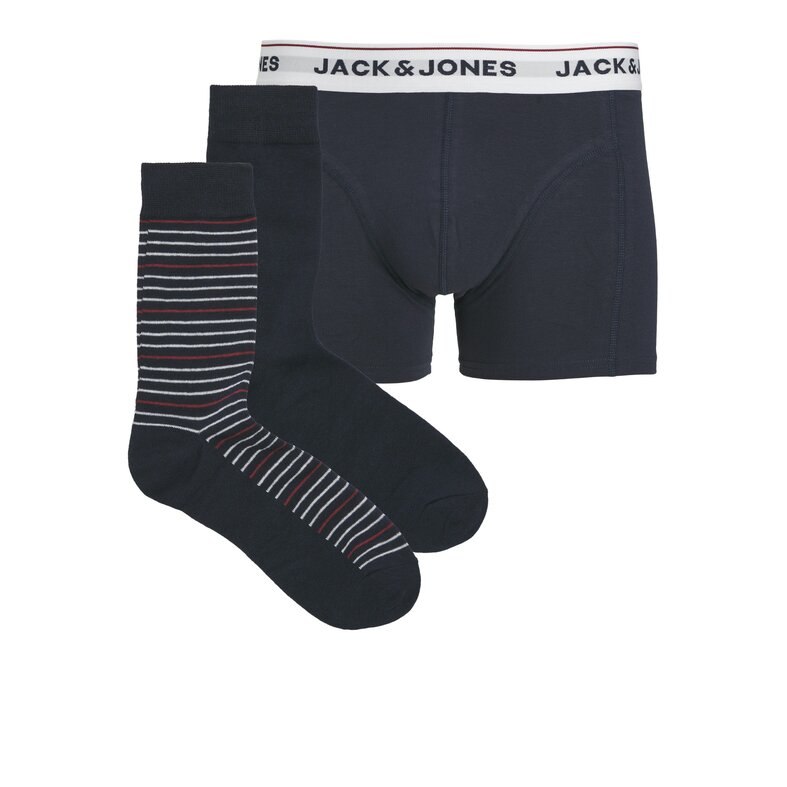 Jack & Jones Jack & Jones Heren Giftbox Sokken + Boxershort JACORDINARY Donkerblauw
