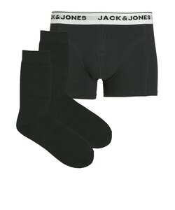 Jack & Jones Men's Giftbox Socks + Boxer Shorts JACORDINARY Black