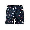 Happy Shorts Happy Shorts Wide Christmas Boxer Shorts Men's X-mas Cookies Blue