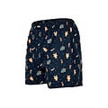 Happy Shorts Happy Shorts Wijde Kerst Boxershort Heren Gingerbread Blauw
