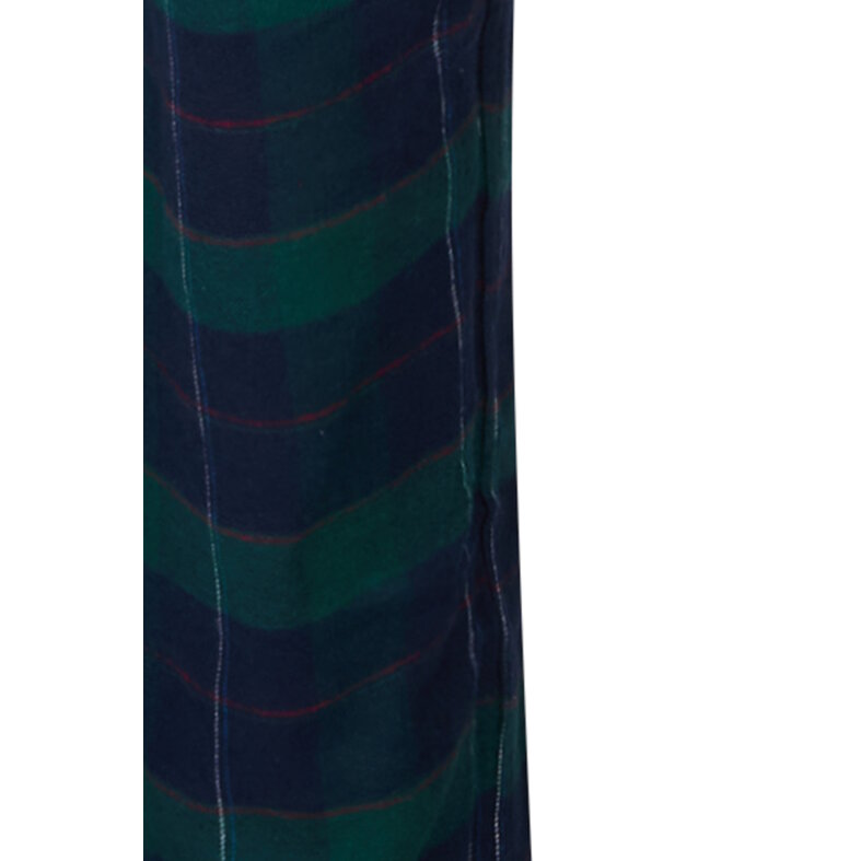 Happy Shorts Happy Shorts Men's Pyjama Pants Long Dark Blue/Green Checkered Flannel