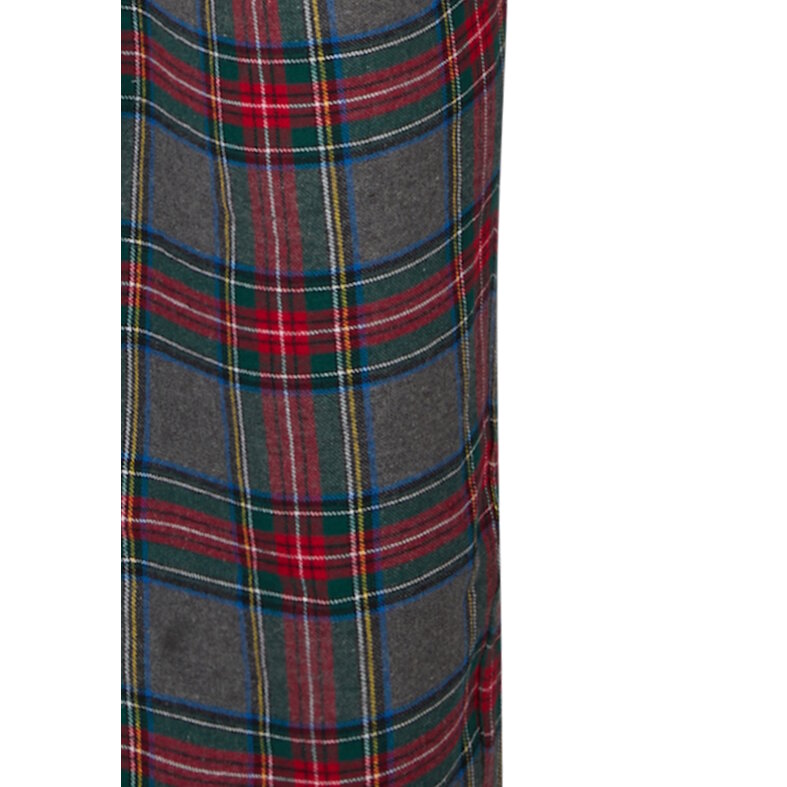 Happy Shorts Happy Shorts Men's Pyjama Pants Long Grey/Red Checkered Flannel