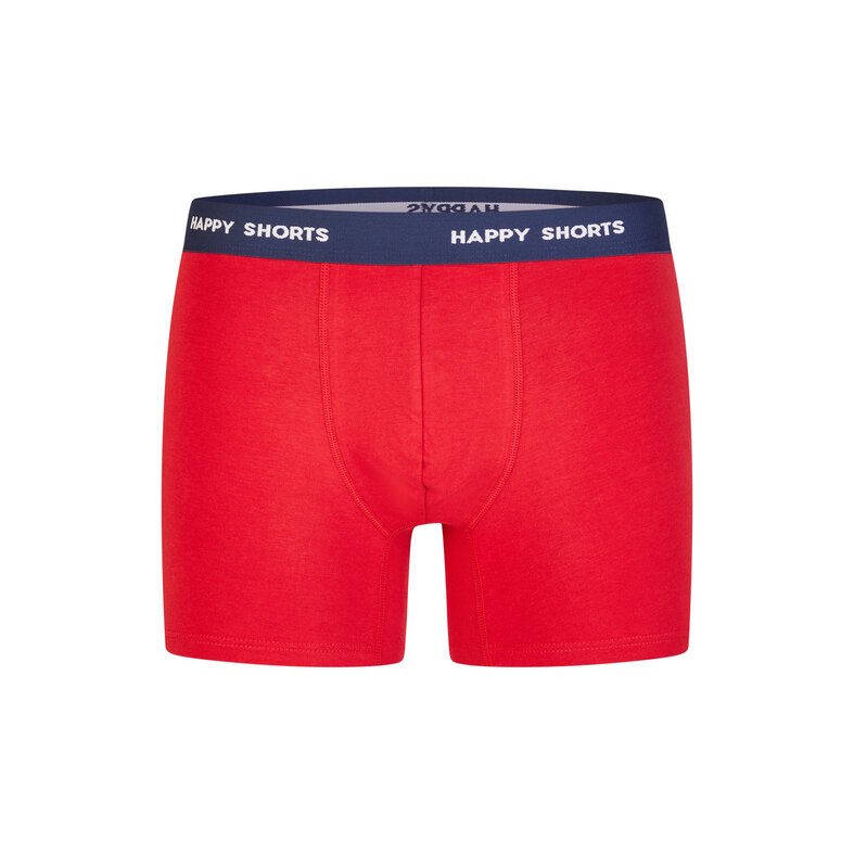 Happy Shorts Happy Shorts Heren Boxershorts Kerst 2-Pack Donkerblauw/Rood