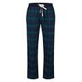 Happy Shorts Happy Shorts Heren Pyjama Broek Lang Donkerblauw/Groen Geruit Flanel