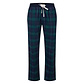 Happy Shorts Happy Shorts Heren Pyjama Broek Lang Donkerblauw/Groen Geruit Flanel