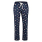 Happy Shorts Happy Shorts Heren Pyjama Broek Lang Donkerblauw Gingerbread Kerst Print