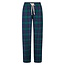 Happy Shorts Happy Shorts Ladies Pajama Pants Long Dark Blue/Green Checkered Flannel