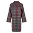 Happy Shorts Happy Shorts Dames Nachthemd Lange Mouw Flanel Rood/Grijs Geruit