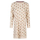 Happy Shorts Happy Shorts Ladies Christmas Nightshirt Long Sleeve White Gingerbread