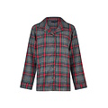 Happy Shorts Happy Shorts Dames Kerst Pyjama Set Shirt + Broek Grijs/Rood Geruit Flanel