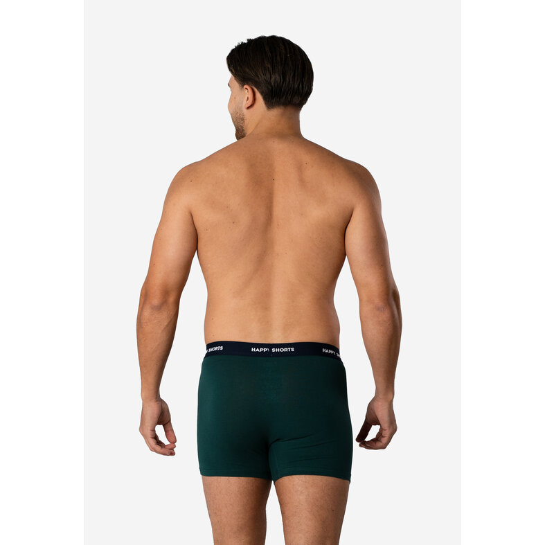 Happy Shorts Happy Shorts Heren Boxershorts Kerst 2-Pack Donkerblauw/Groen