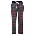Happy Shorts Happy Shorts Heren Pyjama Broek Lang Grijs/Rood Geruit Flanel