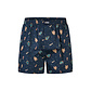 Happy Shorts Happy Shorts Wijde Kerst Boxershort Heren Gingerbread Blauw