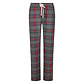 Happy Shorts Happy Shorts Ladies Pyjama Pants Long Gray/Red Checkered Flannel