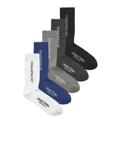 Jack & Jones Junior Jongens Sportsokken JACJAY Tennissokken 5-Pack Multicolor