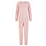 By Louise By Louise Dames Winter Pyjama Set Lang Badstof Roze Gestreept