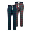 Happy Shorts Happy Shorts Men's Christmas Pajama Pants Long 2-Pack Checkered