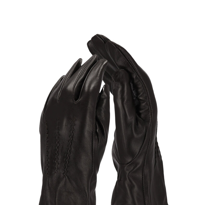 Sarlini Sarlini Ladies Leather Gloves Dark Brown