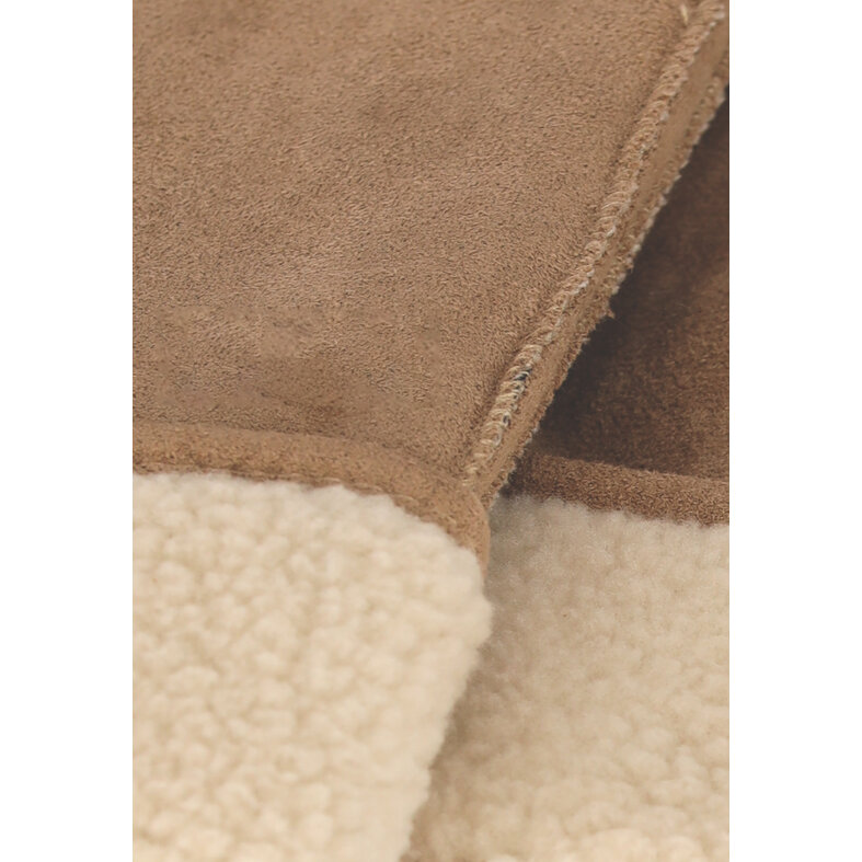 Sarlini Sarlini Ladies Suede Mittens Light Brown