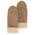 Sarlini Sarlini Ladies Suede Mittens Light Brown
