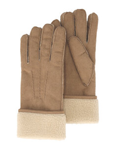 Sarlini Dames Suèdine Handschoenen Lichtbruin