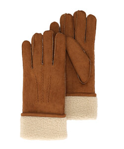 Sarlini Dames Suèdine Handschoenen Cognac