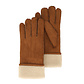 Sarlini Sarlini Dames Suèdine Handschoenen Cognac