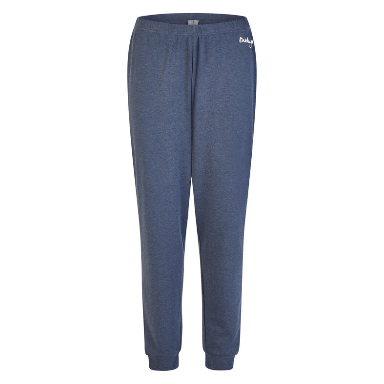 By Louise By Louise Ladies Winter Pajama Set Long Interlock Dark Blue Polka Dot