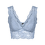 PIECES Pieces Ladies Bralette Bra Top Lace Microfiber Light Blue