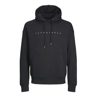 Jack & Jones Men's Plus Size Hoodie JJESTAR Black