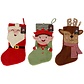Apollo Apollo Large Christmas Socks Christmas Print 3-Pack Santa Claus/Christmas Elf/Rindeer
