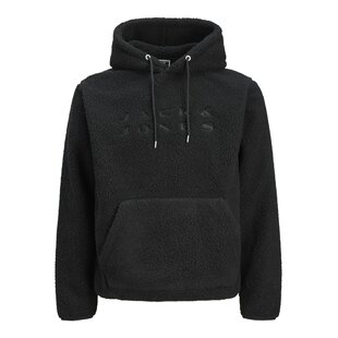 Jack & Jones Heren Teddy Hoodie JCOFLARE Zwart